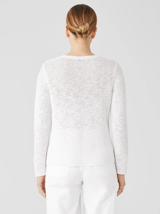 Organic Linen Cotton&nbsp;Crew Neck Top