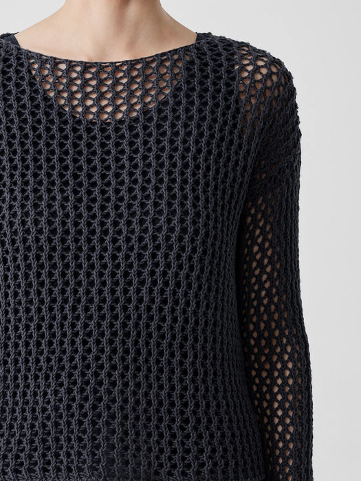 Peruvian Organic Cotton Cord Bateau Neck Top
