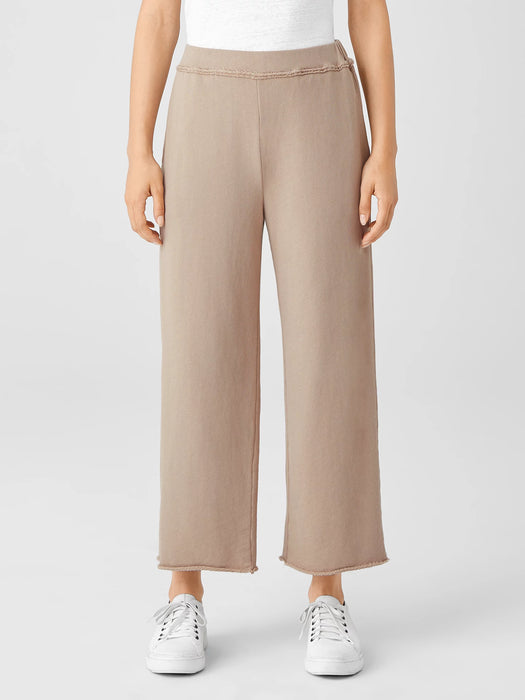 Lightweight Organic Cotton Terry Straight Pant