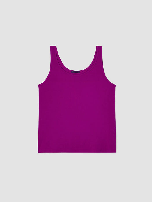 Stretch Silk Jersey&nbsp;Scoop Neck Tank