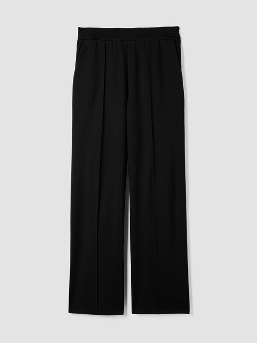 Washable Flex Ponte Pintuck&nbsp;Wide Pant
