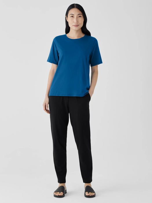 Organic Pima Cotton Jersey&nbsp;Round Neck Tee