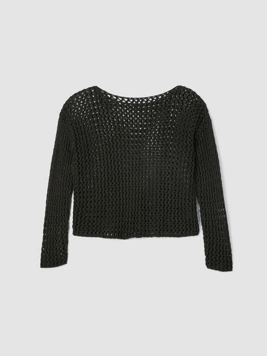 Peruvian Organic Cotton Cord Bateau Neck Top