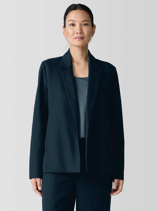 Washable Flex Ponte Notch Collar Blazer
