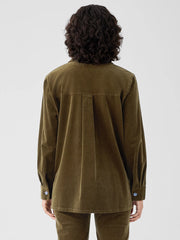 Organic Cotton Stretch Corduroy Shirt Jacket