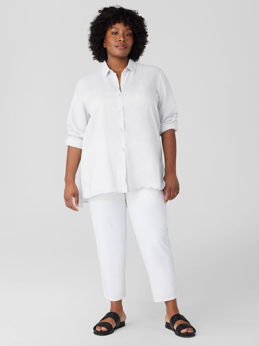 Handkerchief Linen Classic Collar Shirt
