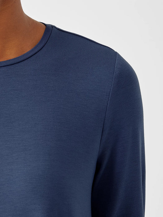 Fine Jersey Crew Neck Top