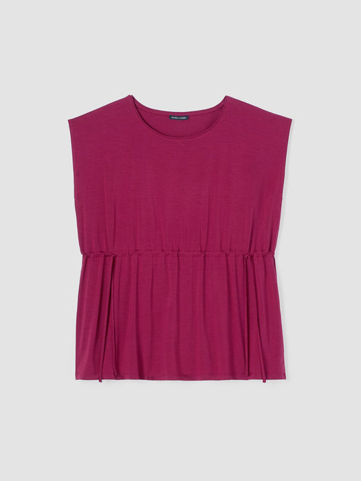 Fine Jersey Jewel Neck Top