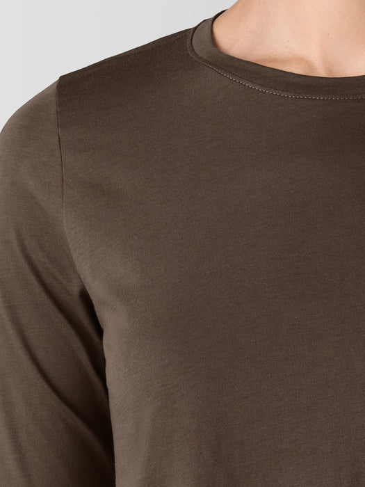 Organic Pima Cotton Jersey Long-Sleeve Tee