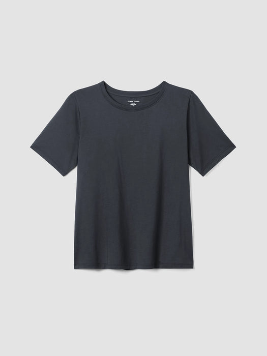 Organic Pima Cotton Jersey&nbsp;Round Neck Tee