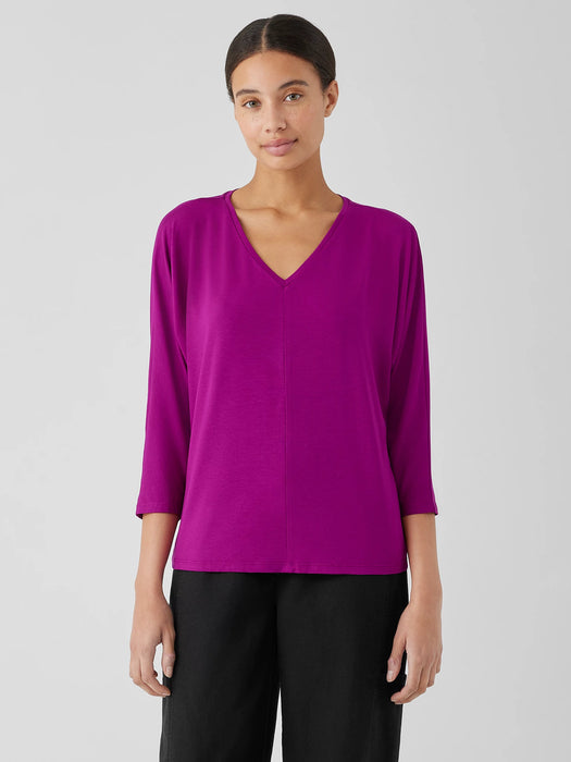 Fine Jersey Dolman-Sleeve Top