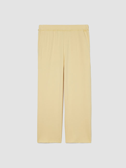 Lightweight Organic Cotton Terry Straight Pant
