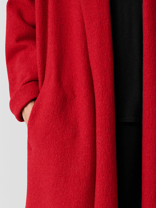 Lightweight Boiled Wool Icon Coat in Regenerative Wool