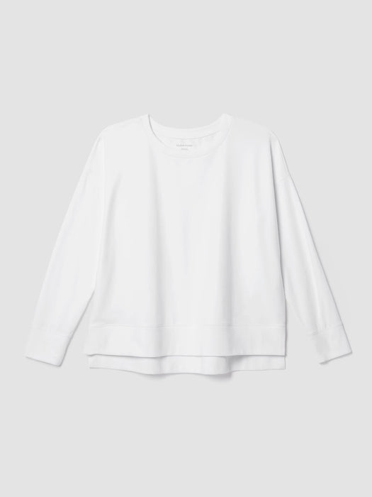 Traceable Cotton Jersey Crew Neck Top
