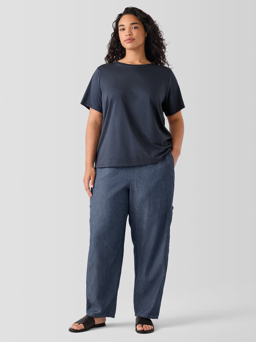 Organic Pima Cotton Jersey&nbsp;Round Neck Tee