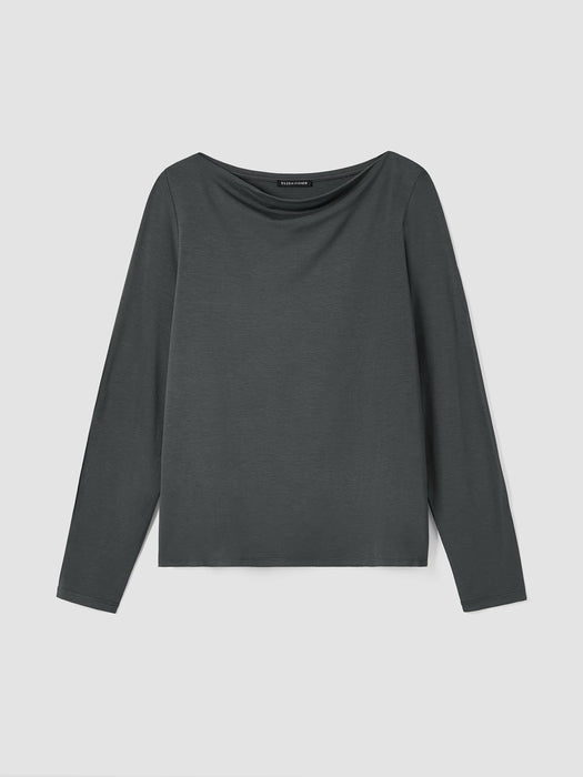 Fine Jersey Cowl Neck Top