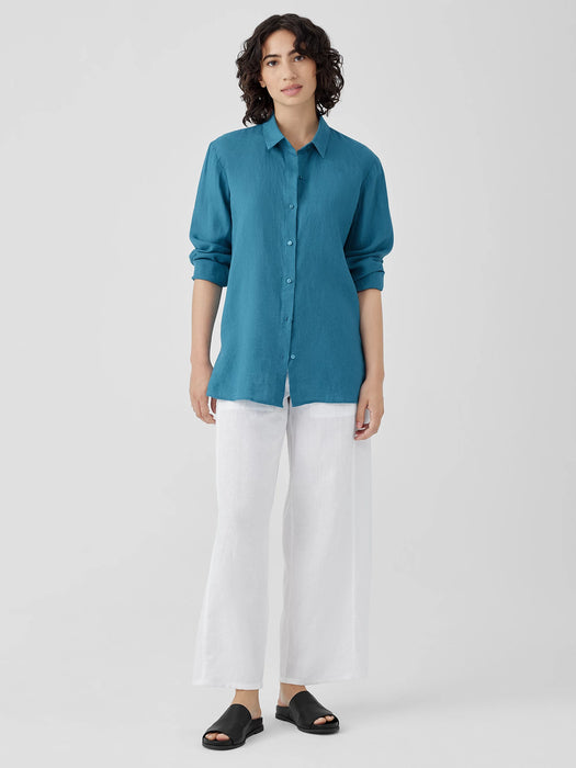 Organic Handkerchief Linen Classic Collar Shirt