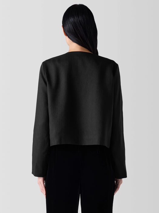Textured Silk Weave Jacket
