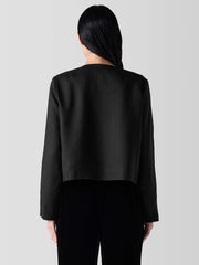 Textured Silk Weave Jacket