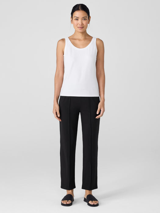 Pima Cotton Stretch Jersey Scoop Neck Tank