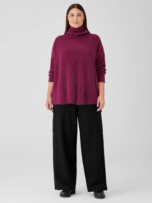 Organic Cotton Chenille Turtleneck Top