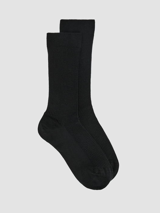 Ribbed Knit Trouser Sock