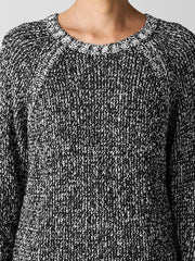 Peruvian Organic Cotton Boucle Crew Neck Top