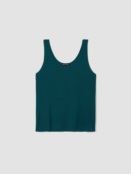 Stretch Silk Jersey&nbsp;Scoop Neck Tank