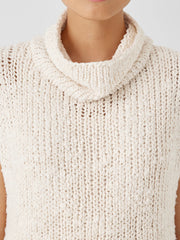 Peruvian Organic Cotton Lofty Slub Turtleneck Top