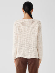 Peruvian Organic Cotton Lofty Slub Round Neck Top