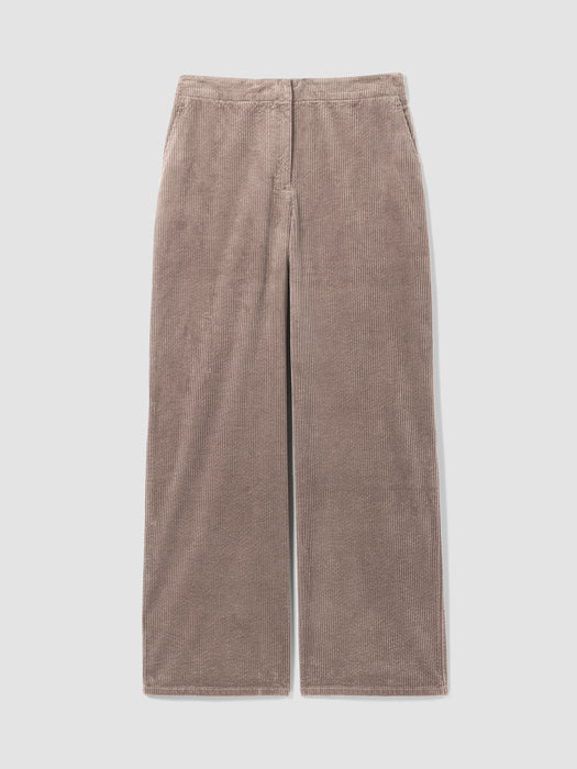 Organic Cotton Corduroy Wide-Leg Pant