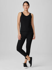 Pima Cotton Stretch Jersey Scoop Neck Tank