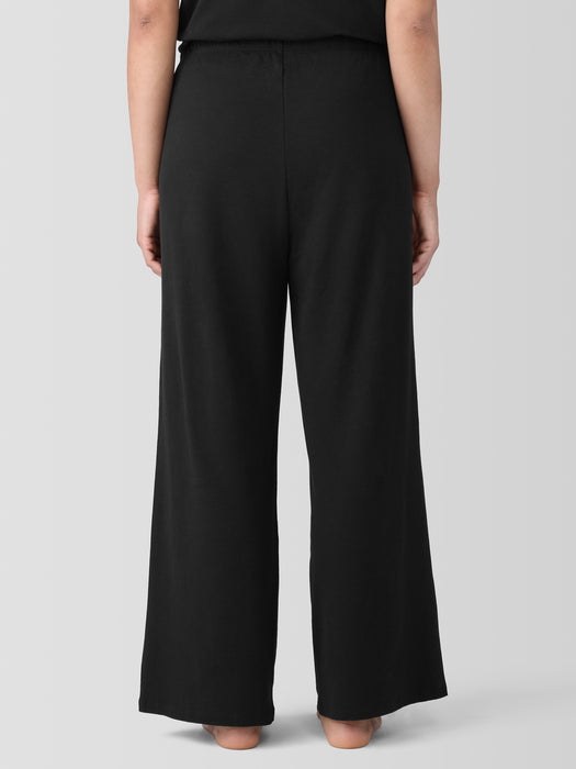 Organic Cotton Interlock Wide-Leg Sleep Pant