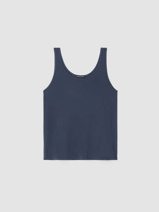 Stretch Silk Jersey&nbsp;Scoop Neck Tank