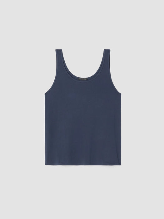 Stretch Silk Jersey&nbsp;Scoop Neck Tank