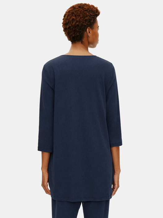 Organic Cotton Interlock Long Sleep Top