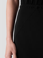 Silk Double Crepe Bias Skirt