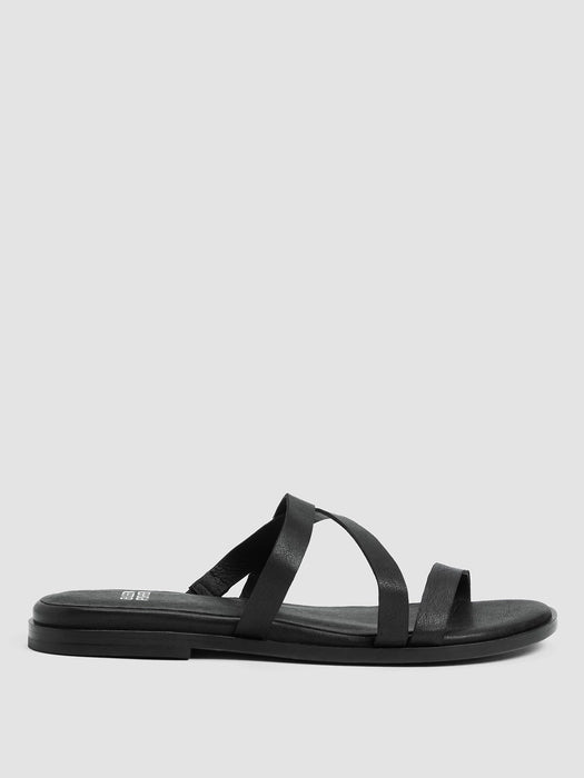 Kira Tumbled Leather Sandal