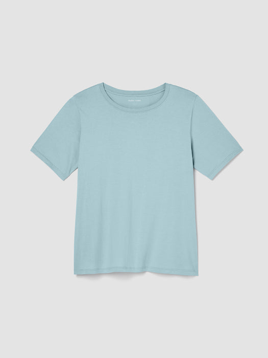 Organic Pima Cotton Jersey&nbsp;Round Neck Tee