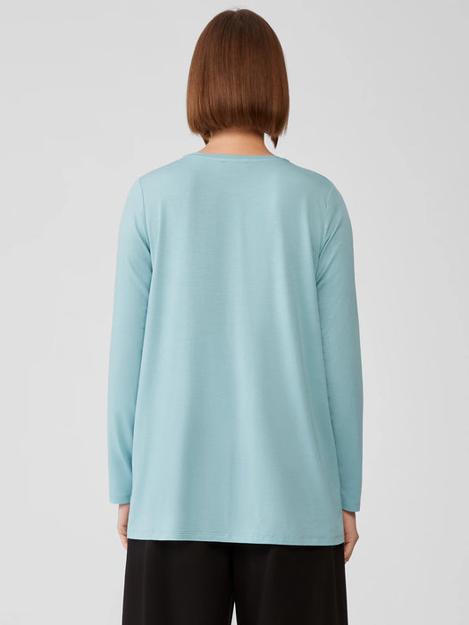 Fine Jersey Crew Neck Top