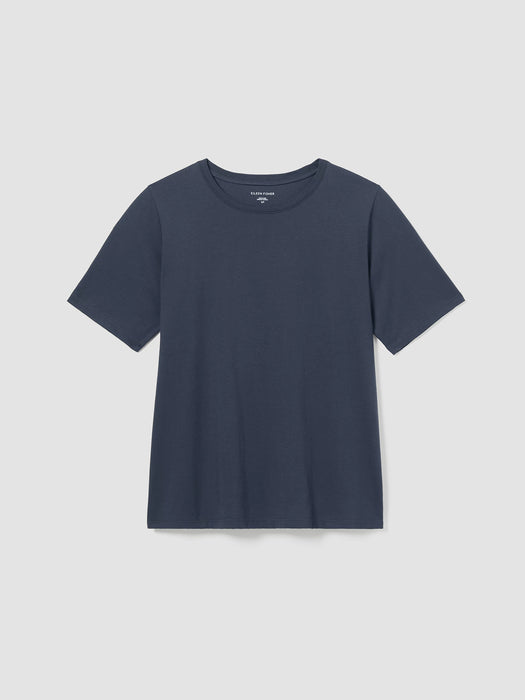 Organic Pima Cotton Jersey&nbsp;Round Neck Tee