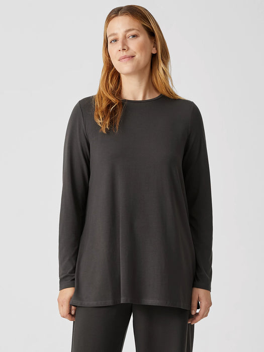 Fine Jersey Crew Neck Top