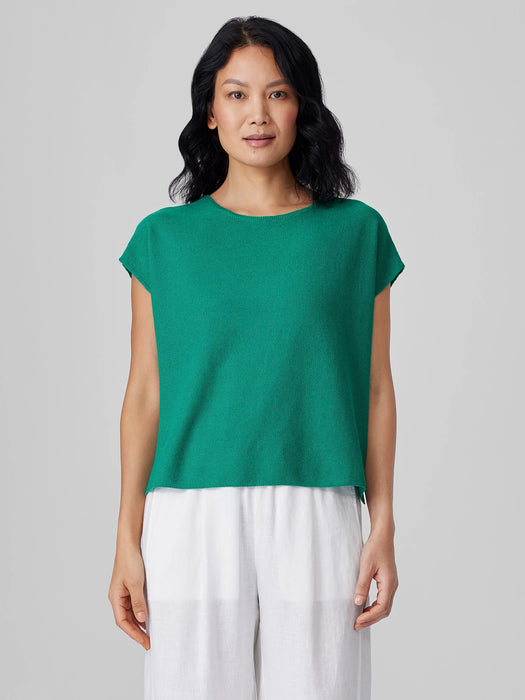 Organic Linen Cotton Square Top