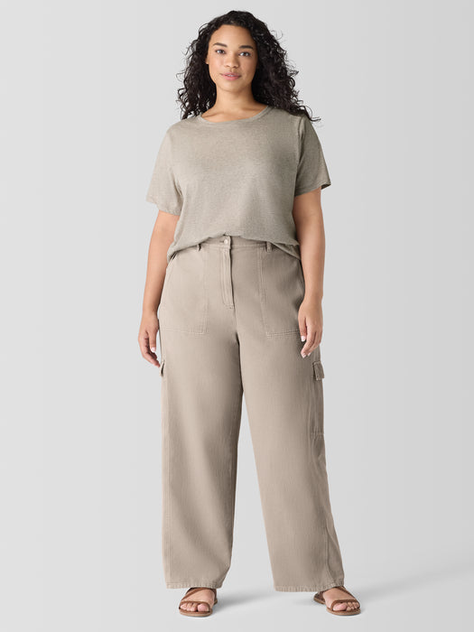 Garment-Dyed Utility&nbsp;Organic&nbsp;Cotton Cargo Pant