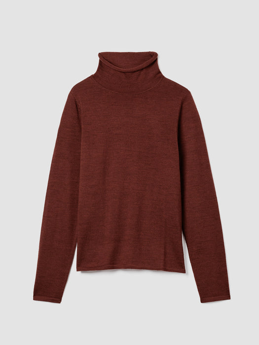 Fine Merino Turtleneck Top in&nbsp;Regenerative Wool