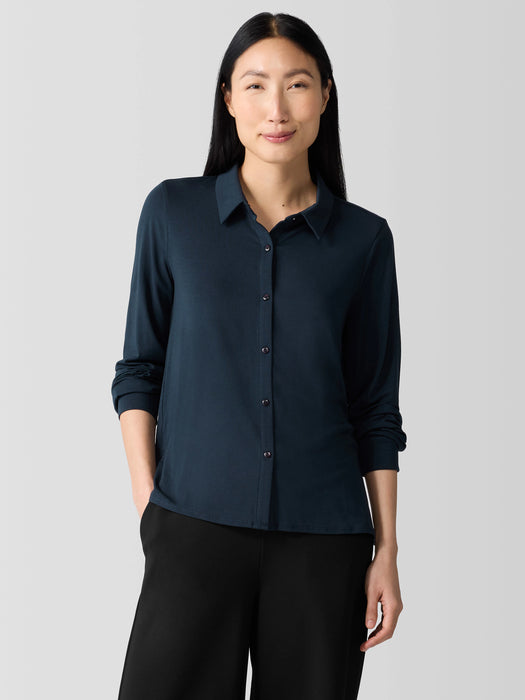 Fine Jersey Classic Collar Shirt