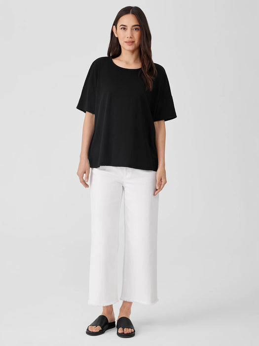 Organic Cotton Slub Crew Neck Tee