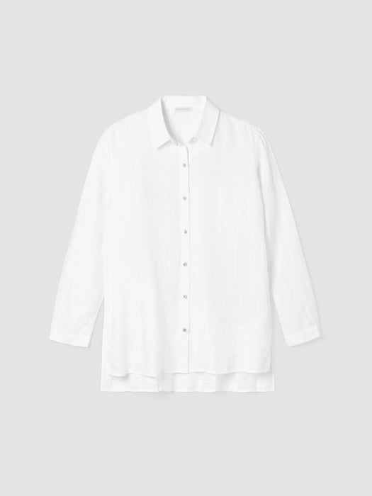 Handkerchief Linen Classic Collar Shirt
