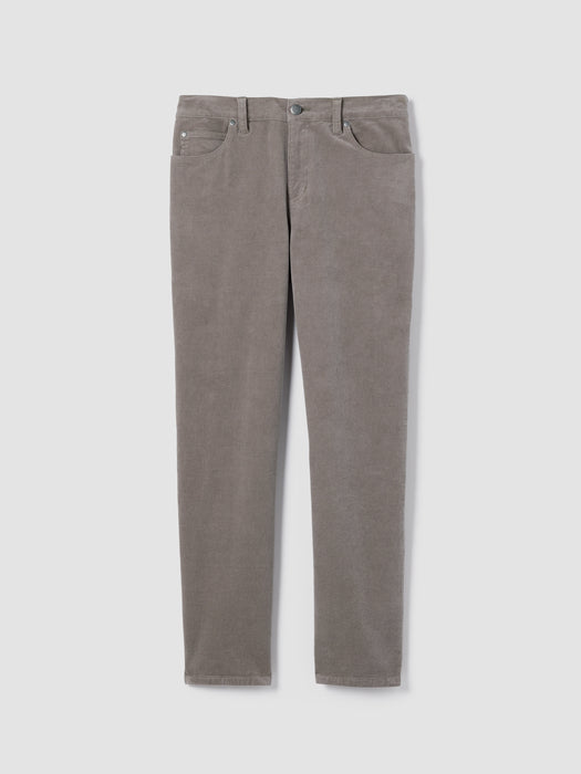 Organic Cotton Stretch Corduroy Straight Pant