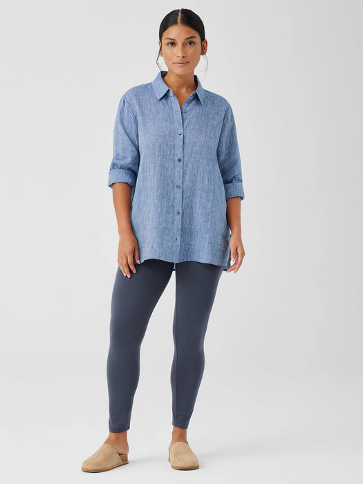 Yarn-Dyed Handkerchief Organic Linen Shirt